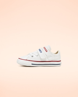 Converse Double Strap Easy-On Chuck Taylor All Star Lány Rövidszárú Fehér/Piros/Kék | QWKMJYR-HU